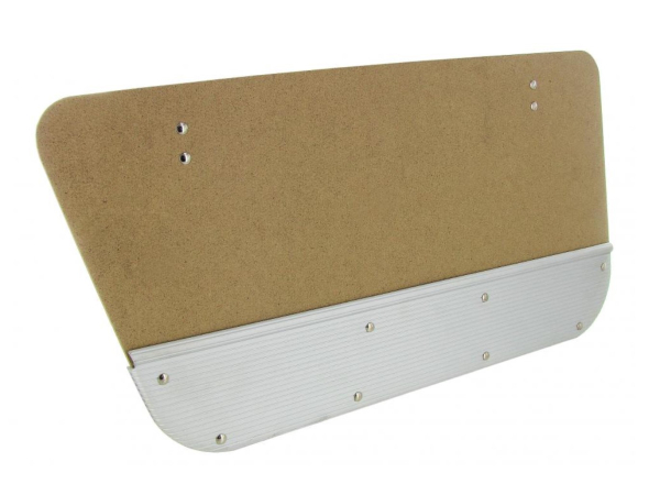 Verkleidung für hintere Sitzbank Seitenabdeckung Klapptüren – VW Bus T1 (Samba / Deluxe) 8.63-7.67 Aluminiumblende 221883891